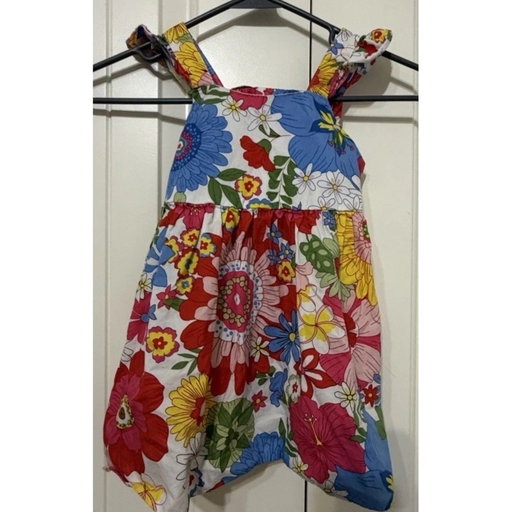 Counting Daisy Floral Sleeveless Dress Toddler Bold Colors 3T Easter Mothers Day